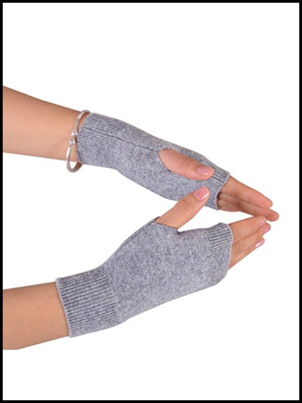 Wool Blend Fingerless Gloves Arm Warmers for Typing